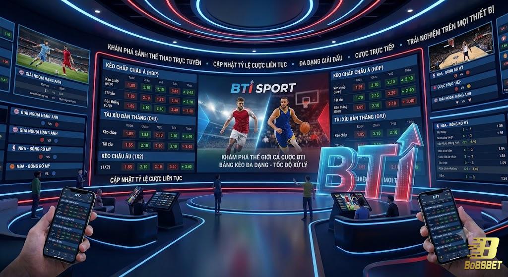 Sảnh thể thao BTI tại Bo88bet: bảng kèo, tốc độ và ai nên dùng