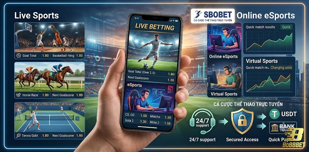sảnh thể thao sbobet tại bo88bet