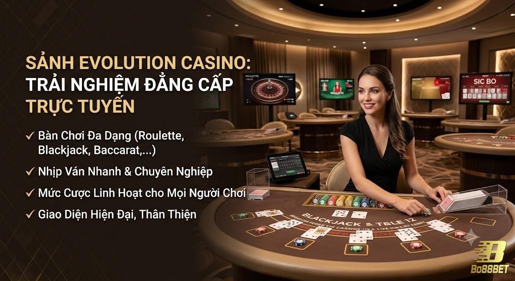 Sảnh Evolution tại Bo88bet Sảnh Evolution tại Bo88bet