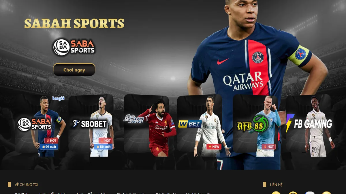 Trang Thể Thao trong tài khoản Bo88bet với sáu ô sảnh Saba Sports, SBOBET, CMD368, WBet, AFB88 và FB Gaming